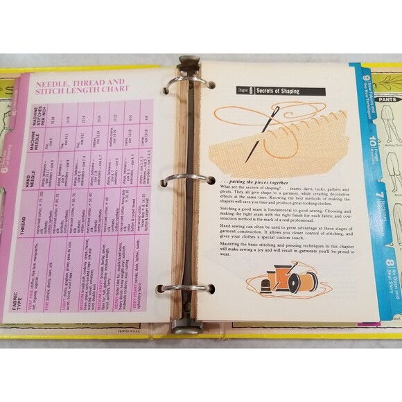 The Complete Family Sewing Book hardcover bound indexed 1972 with Bonus vintage - Picture 6 of 8